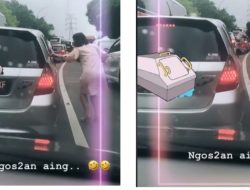 Viral Wanita Ketok Kaca Jendela Honda Jazz Saat Terjebak Macet di Jalan, Aksinya Bikin Publik Salut