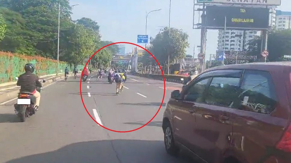 Viral Rombongan Pesepatu Roda Gunakan Jalanan Jakarta, Warganet Geram Lihat Videonya