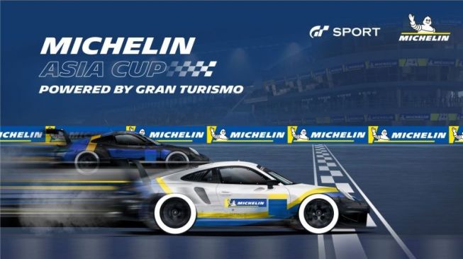 Poster kompetisi game balap yang diselanggarakan oleh Michelin. [Antara]