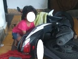 Heboh Bocil Nangis di Dekat Honda BeAT yang Terjatuh, Aksi Tak Terduga yang Dilakukan Bikin Publik Melongo