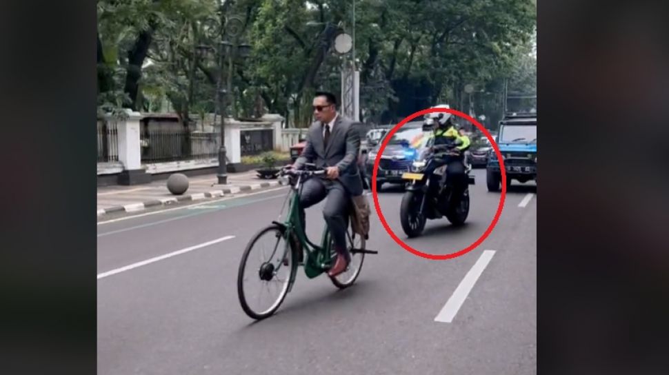 Motor Pengawal Ridwan Kamil saat Bersepeda Jadi Sorotan, Harganya Bikin Melongo